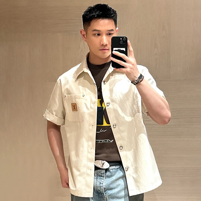 lv louis vuitton monogram embossed swim shorts